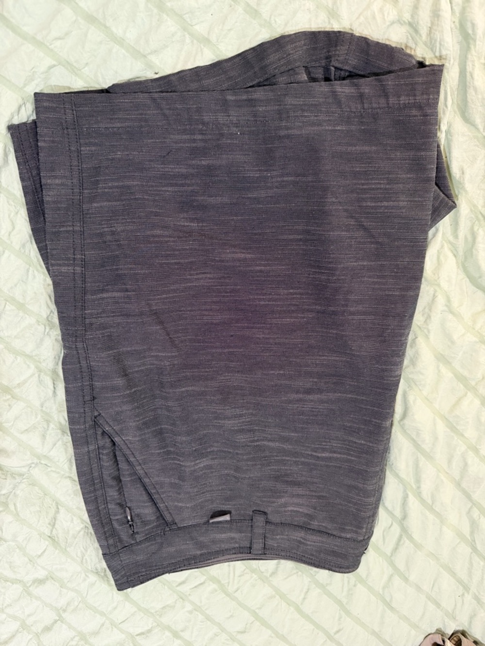 Aftco Charcoal Striped Casual Shorts